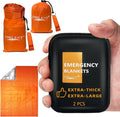 Frelaxy Emergency Blanket 2-Pack/4-Pack, Extra-Thick Extra-Large Space Blankets by Frelaxy