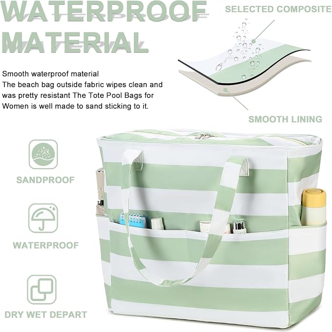 Waterproof Beach Tote Pool Bags - Image 9