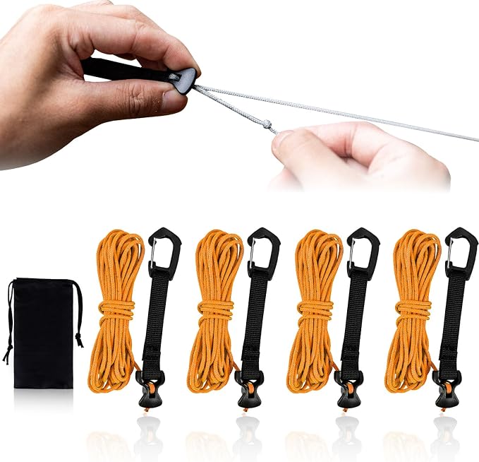 4 Pack Guy Lines-Ultralight Tent Cords by HIKEMAN
