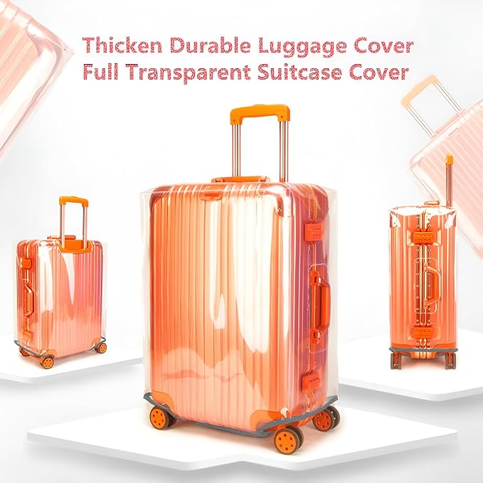 30 Inch Suitcase Cover for Luggage, 3mm Thickness Full Clear Luggage Covers for - Image 7