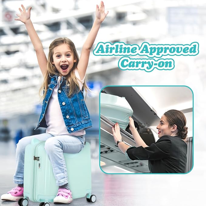 smilesun 20" Ride-On Travel Suitcase - Image 7