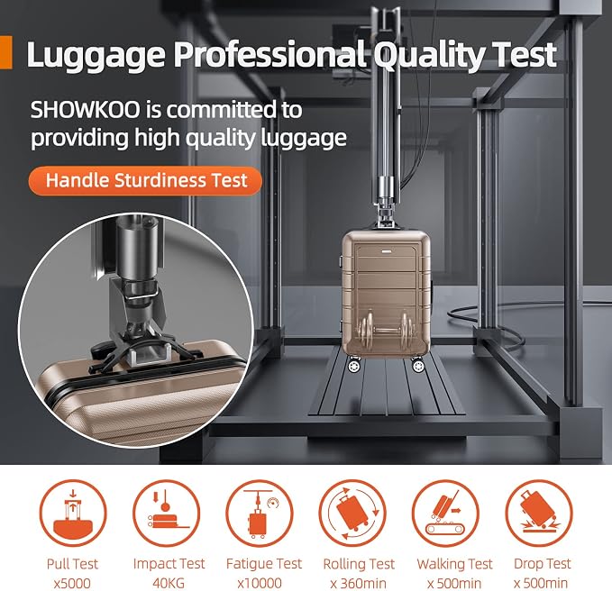 SHOWKOO Luggage Sets Expandable PC+ABS Durable Suitcase Double Wheels TSA Lock - Image 7
