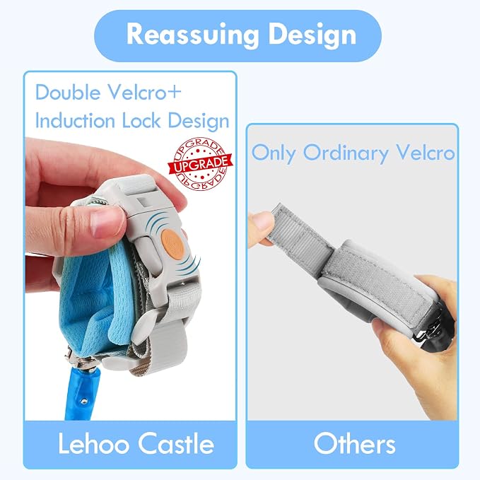 Lehoo Castle Kid Leash, 4.9ft Anti Lost Wrist Link - Image 5