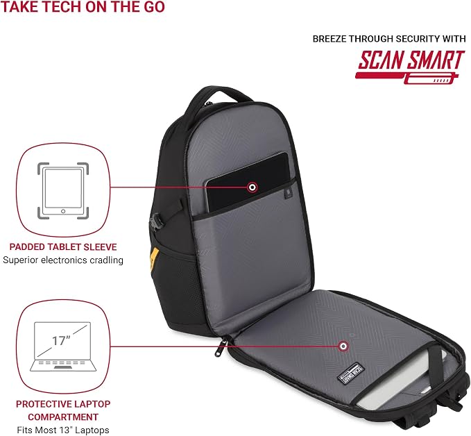 SwissGear Mini 1900 Scansmart Slim Version Laptop Backpack - Image 2