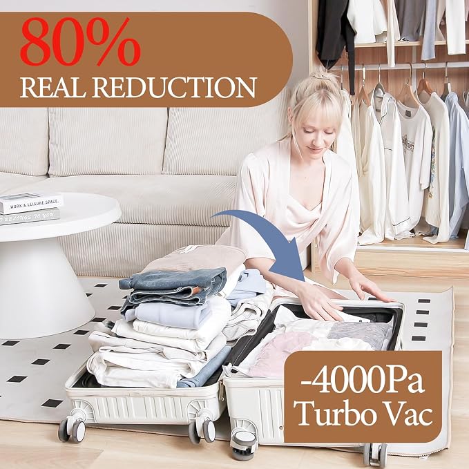 Vacuum Seal Bags for Clothing, 16 Pack Vacuum Storage Bags - Image 9