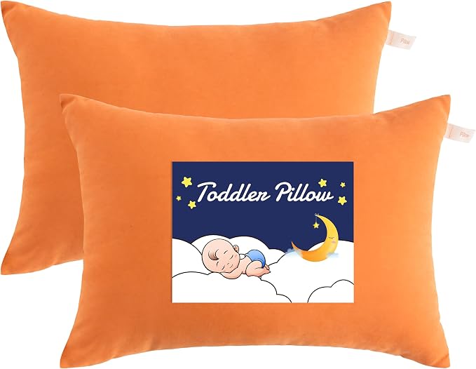 NTBAY Toddler Pillows, Down Alternative 13"x18" Pillows, Machine Washable by NTBAY