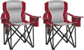 Padded Camping Chairs for Adults, Oversized Folding Outdoor Chairs, Weight by VOYSIGN