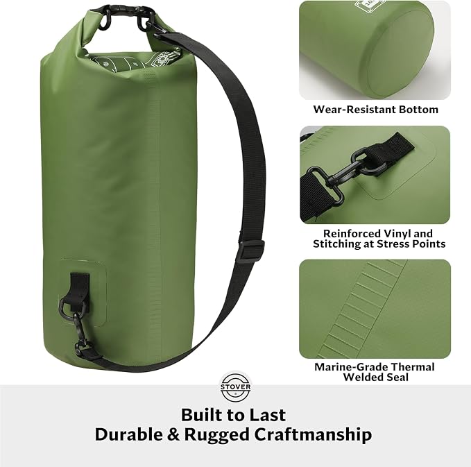 STOVER 5/10/25/30/40/55L Waterproof Backpack- Floating Dry Bag - Image 3