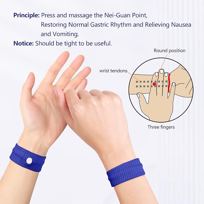 Cozyhealth Motion Sickness Wristband, Anti-Nausea Acupressure Wrist Band - Image 3