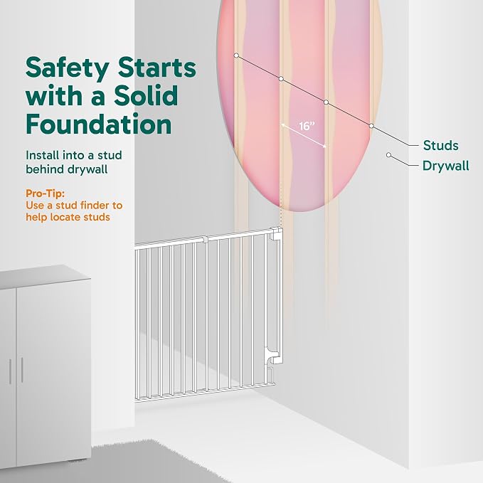 Cumbor 34" Extra Tall Baby Gate - Image 7