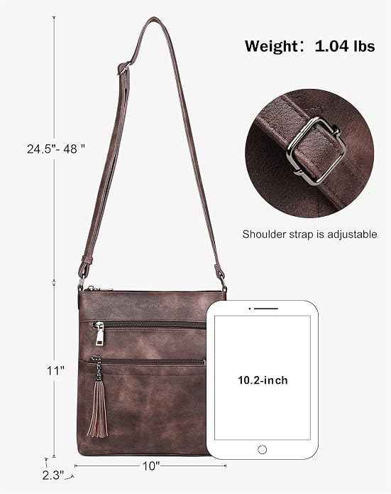 MASINTOR Crossbody Purses for Women, Adjustable Strap Shoulder Bag - Image 4