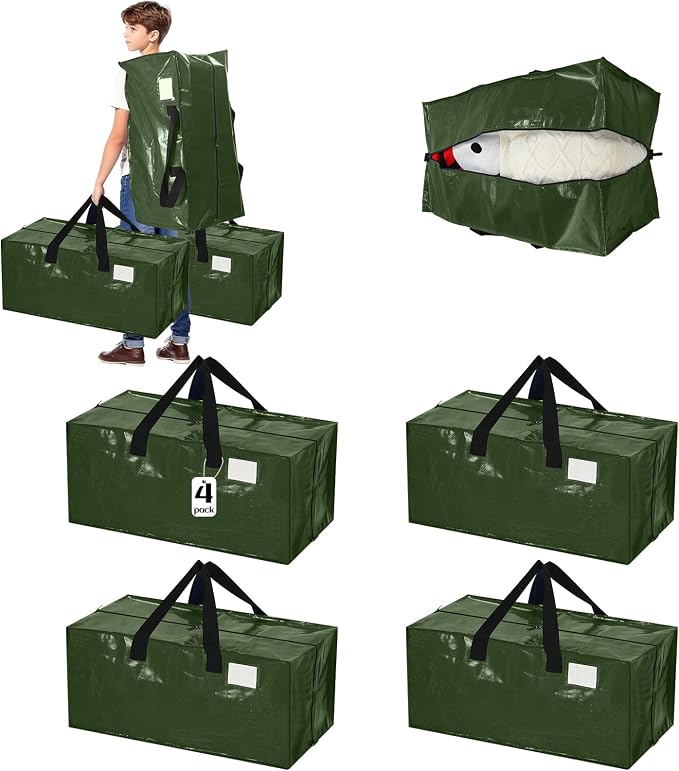 4 Pcs 24 Gallon Large Moving Bags by Clysee