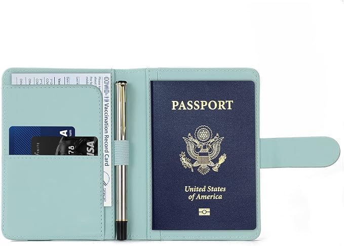 Melsbrinna Premium Leather Passport Holder Covers Case, Waterproof Rfid - Image 2