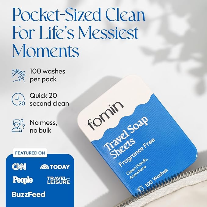 FOMIN - Antibacterial Paper Soap Sheets Tin - Image 5