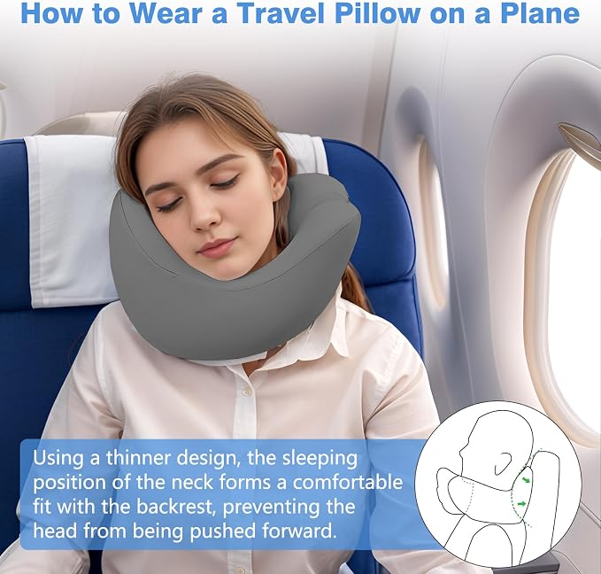 Travel Neck Pillow, Advanced Neck Support - Image 4
