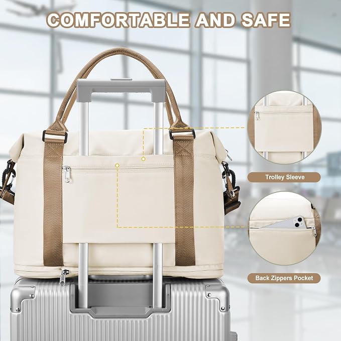 Travel Duffel Bag, Sports Tote Gym Bag, Shoulder Weekender Overnight Bag - Image 2