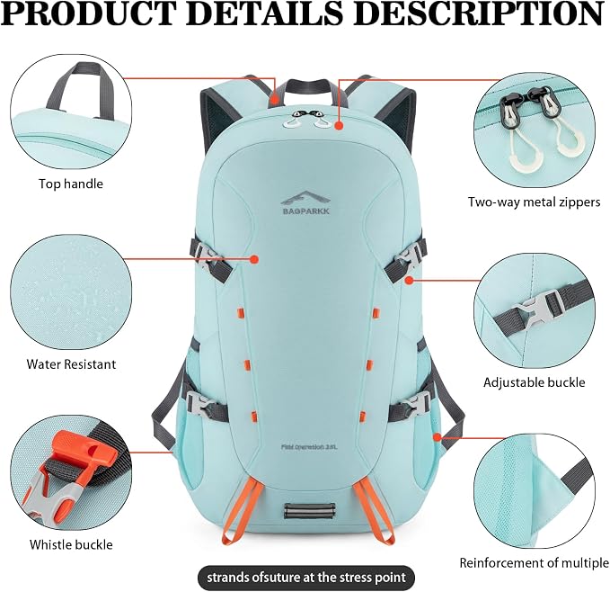 Hiking Backpack, Large 35L Travel Backpacks - Image 5