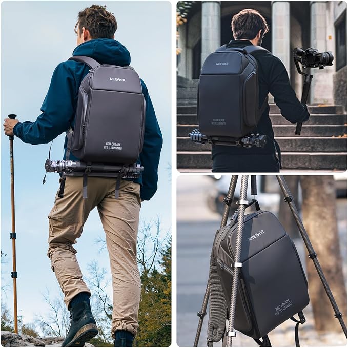 NEEWER BASICS Camera Bag for Photographer, Water Resistant Digital Cam Backpack - Image 8