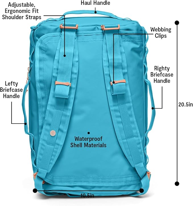 Baboon to the Moon Go-Bag Small 40L – Detachable Straps, Small Duffle Bag - Image 5