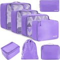 BAGAIL 8 Set Packing Cubes Luggage Packing Organizers by BAGAIL