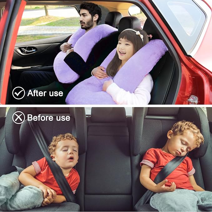 Travel Pillow, Travel Pillow for Kids, Sleeper Hold Pillow Travel, Removable - Image 2