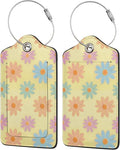 Flowers Leather Luggage Tag by Ovitssrk