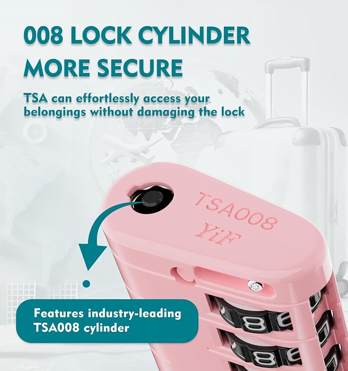 ANVIL TSA Approved Luggage Locks – High Security TSA008 Combination Travel Locks - Image 2