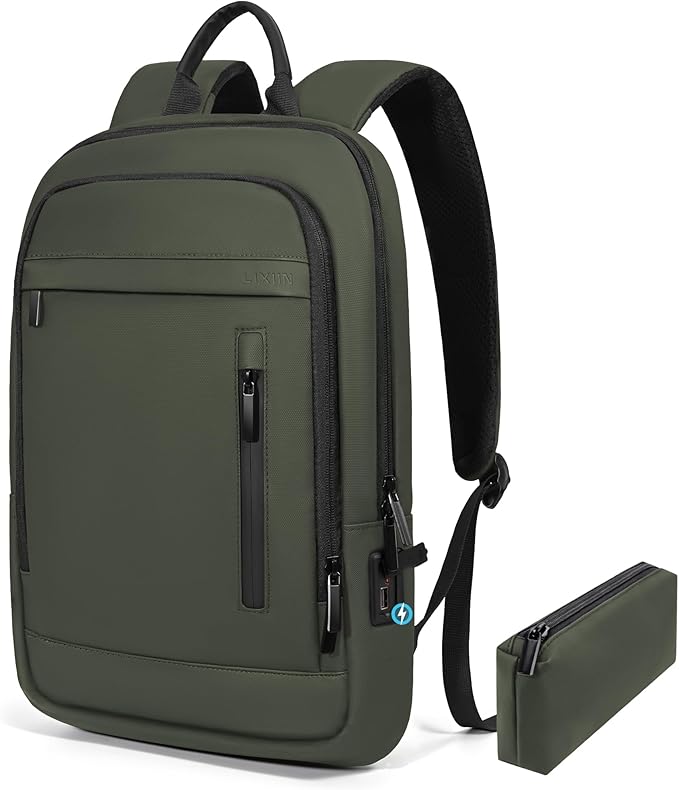 Business Backpack for Men Lightweight Commute Laptop Backpack Anti-Theft Water by LIXIIN