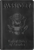 BIAOTIE Premium Leather Passport Holder Covers, Rfid Travel Wallet Passport by BIAOTIE