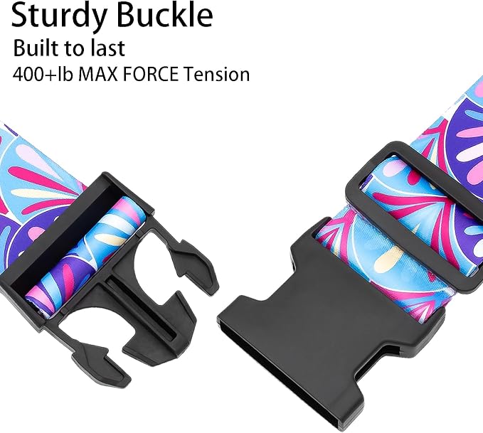 Plumes Luggage Straps for Suitcases, Adjustable Luggage Travel Belts to Keep - Image 4