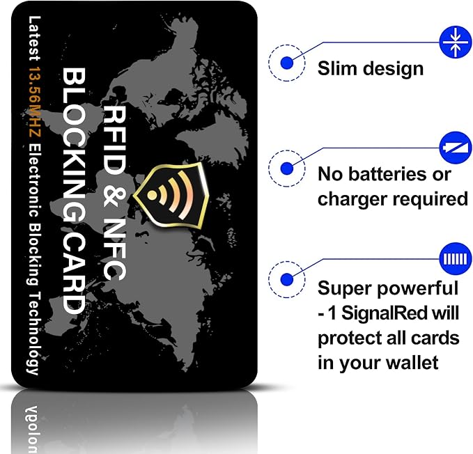 SaiTech IT 10 Pack RFID Blocking Card NFC Contactless Debit/Credit Card ATM - Image 3