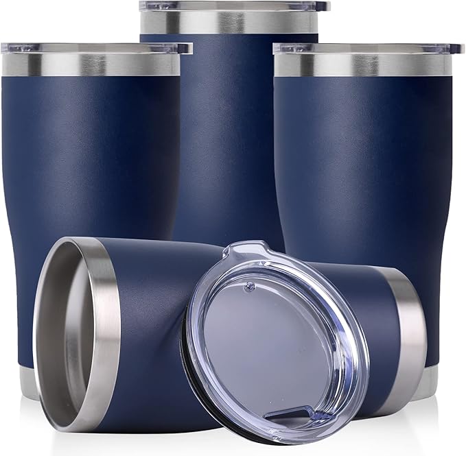DOMICARE 20oz Tumbler with Lid Stainless Steel Tumblers Bulk, Double Wall by VisittheDOMICARE