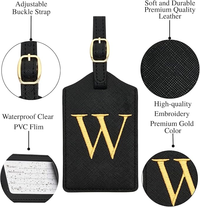 Luggage Tag PU Leather for Suitcase Baggage Handbag Travel Bag Label Suitcase - Image 3