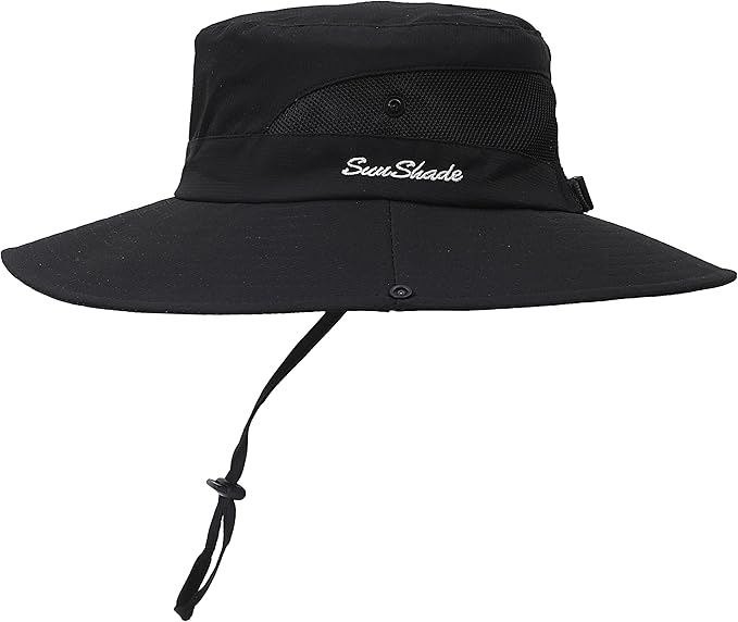 Womens Summer Sun Hat Beach Hat Wide Brim Outdoor UV Protection Hat Foldable by AEFSHAN