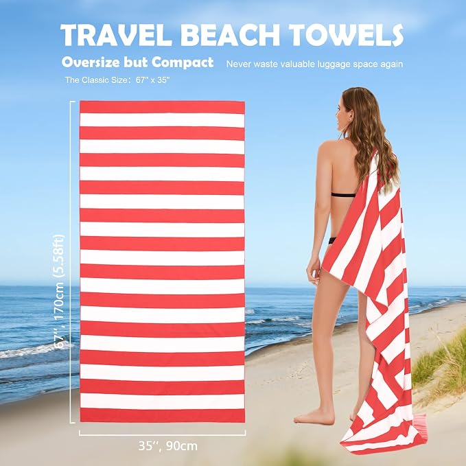 Your Choice Microfiber Quick Dry Sand-Free Beach Towel - Image 6