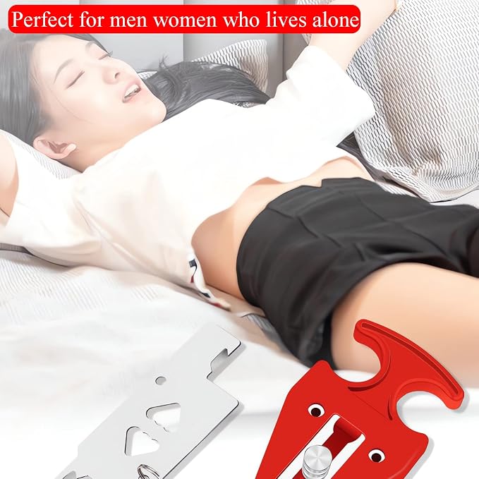 Portable Door Lock for Hotel Home Apartment, Door Blocker Security No Drill - Image 5