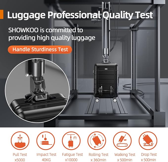 SHOWKOO Luggage Sets Expandable PC+ABS Durable Suitcase Double Wheels TSA Lock - Image 7
