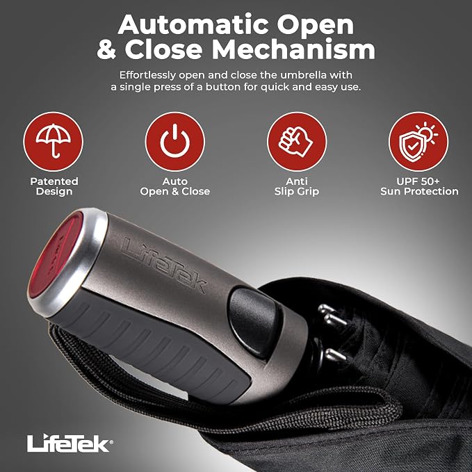 LifeTek Premium Travel Umbrella - Image 3
