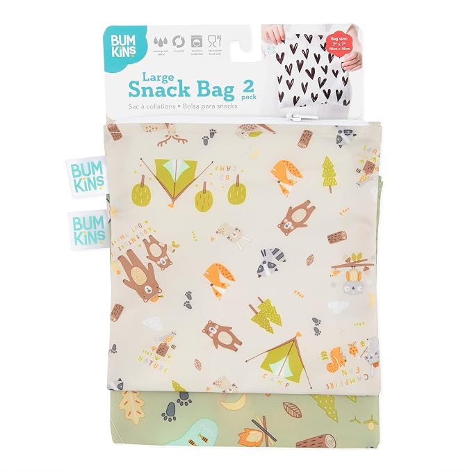 Bumkins Reusable Sandwich and Snack Bags, - Image 6