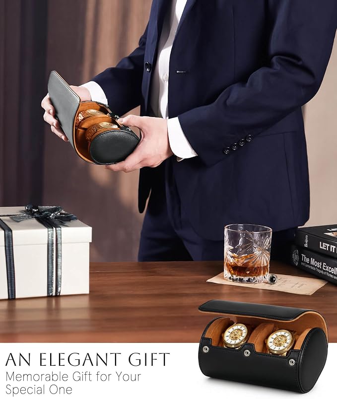 Homde Travel Watch Box Leather: Traveling Case - Image 6