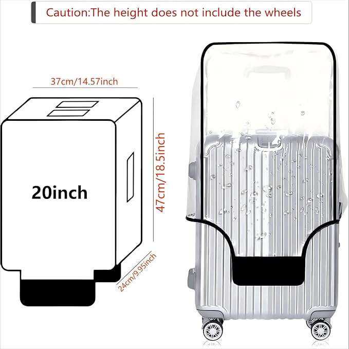 20-21 Inch PVC Luggage Protector Cover - Image 5