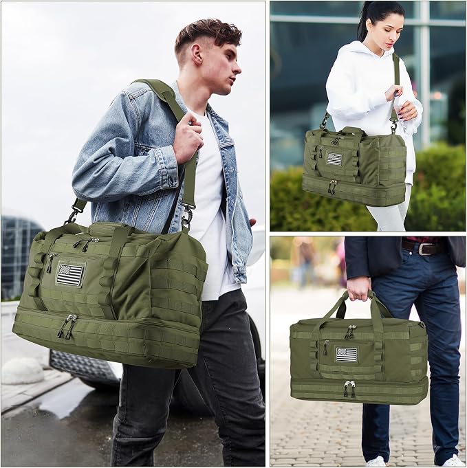 ETRONIK Travel Bag for Men Women, Gym Bag & Tactical Duffle Bags for Travel - Image 7