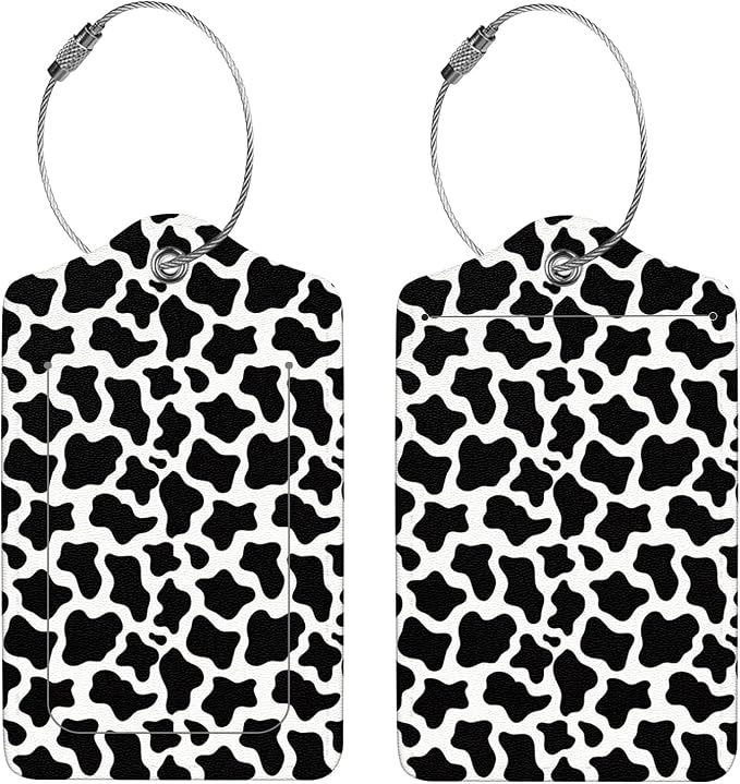 2 Pcs Luggage Tags for Suitcases, PU Leather Cruise Ship Luggage Tags - Image 4