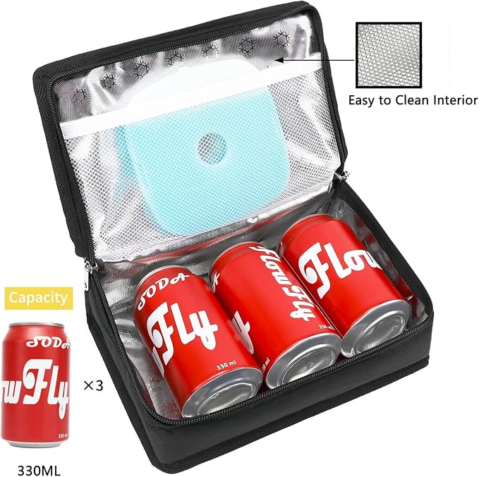 FlowFly Small Insulated Lunch box Portable Soft Bag Mini Cooler Thermal Meal - Image 5