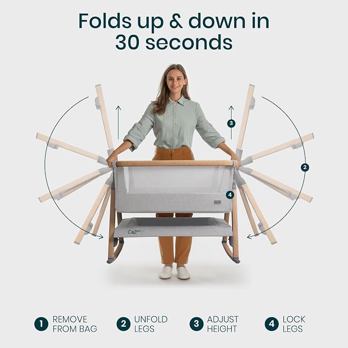 CoZee® Air Baby Bassinet & Bedside Sleeper - Image 4