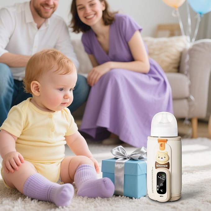 Portable Bottle Warmer for Breastmilk & Formula, Baby Rapid Milk Warmer - Image 6