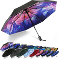 SY COMPACT Travel Umbrella Windproof Automatic Umbrellas Small Compact UV Sun by SYCOMPACT