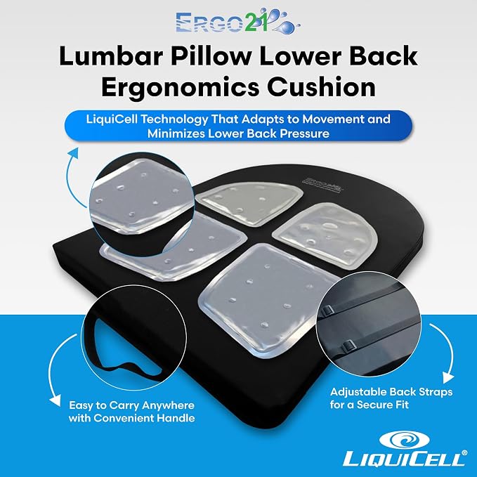 Lumbar Pillow Lower Back Support Cushion - Image 3