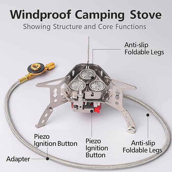 Windproof Camping Stove, Portable Camping Stove - Image 6
