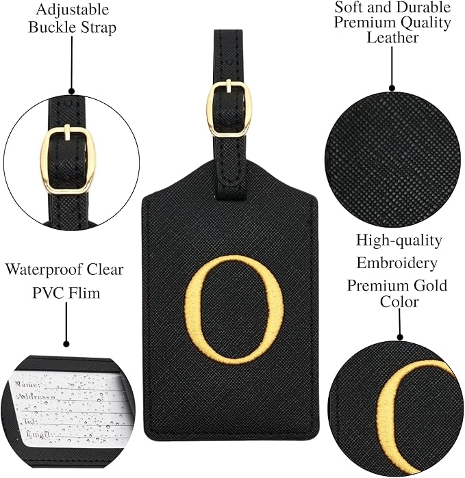 Luggage Tag PU Leather for Suitcase Baggage Handbag Travel Bag Label Suitcase - Image 3